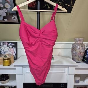 Vibrant Pink Women's One Piece Swimsuit
